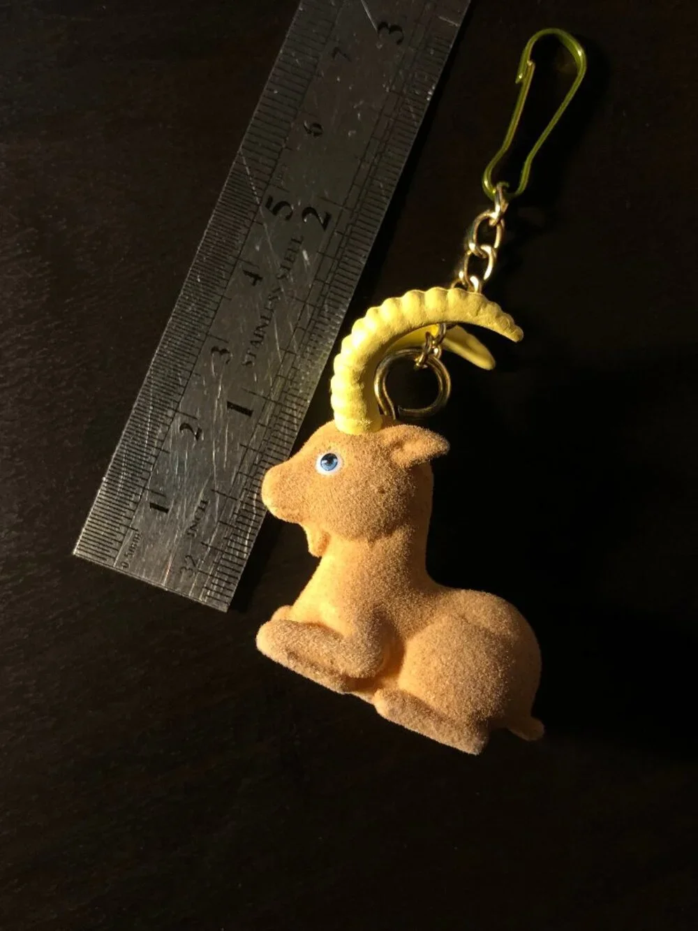 Ibex Mountain Goat Keychain Mini Figurine